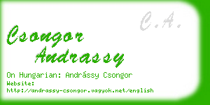 csongor andrassy business card