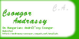 csongor andrassy business card